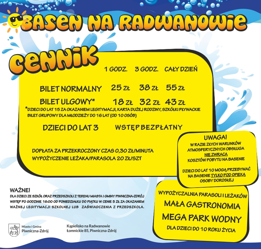 Cennik basen w piwnicznej